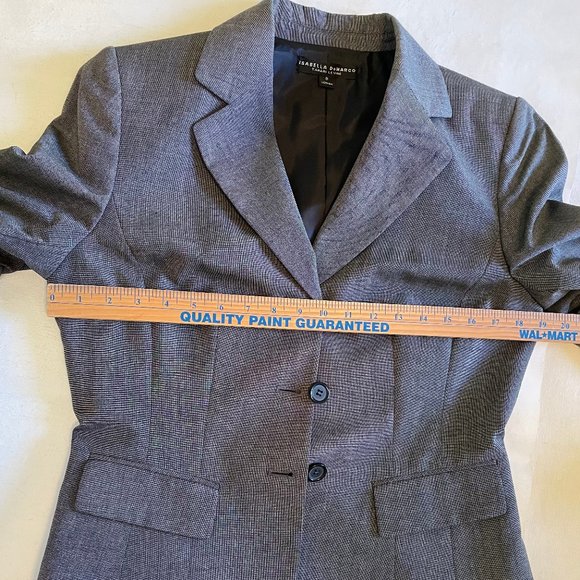 Tahari Levine Isabella DeMarco gray pantsuit womens size 8 - Picture 4 of 15
